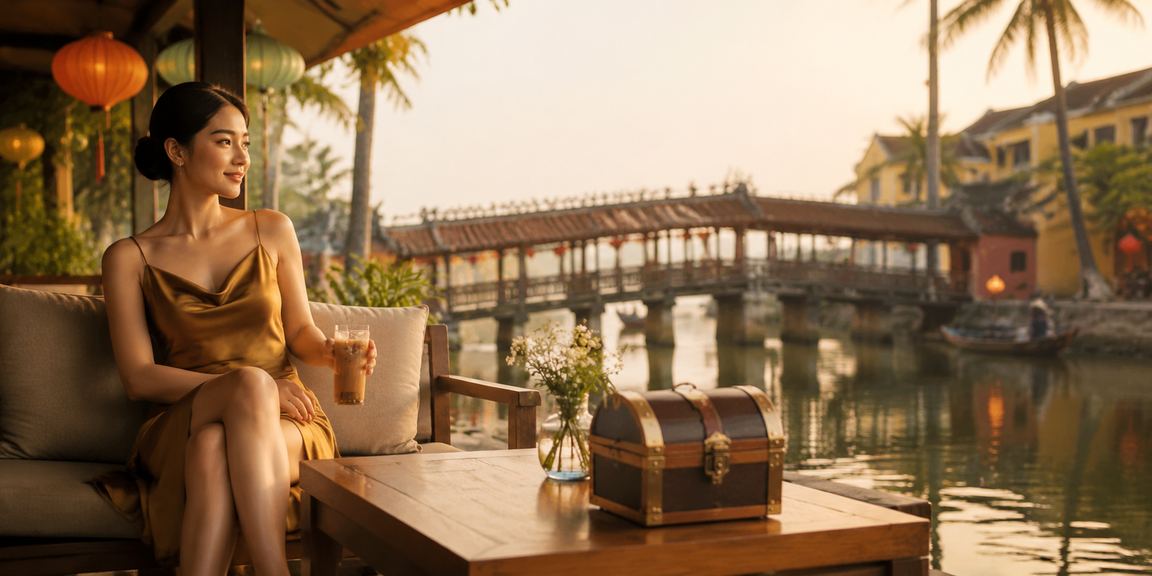 Người chơi thưởng thức cà phê và cá cược trực tuyến tại Hội An Việt Nam